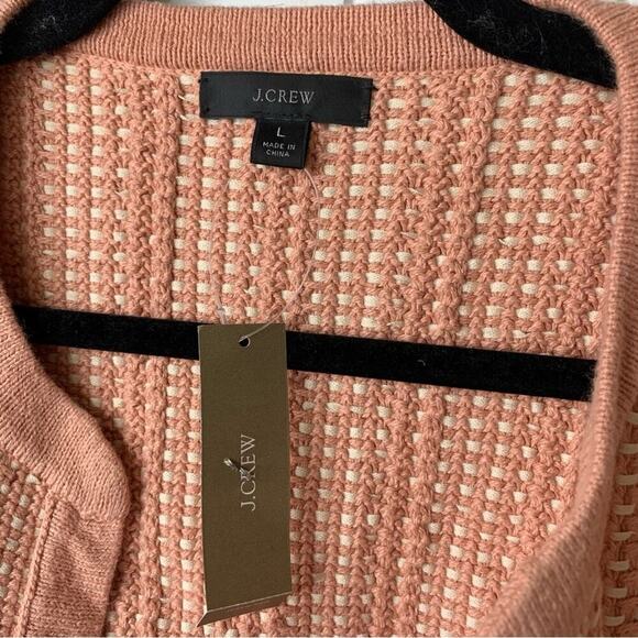 J Crew tweed textured two tone jacket size large academia quiet Luxury - Picture 4 of 8
